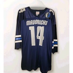 IZAW NBA Dallas Mavericks Eduardo NEJARA No. 14 Basketball Jersey SZ XL
